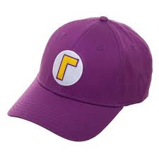 Super Mario Bros - Waluigi Emblem Hat (D10)